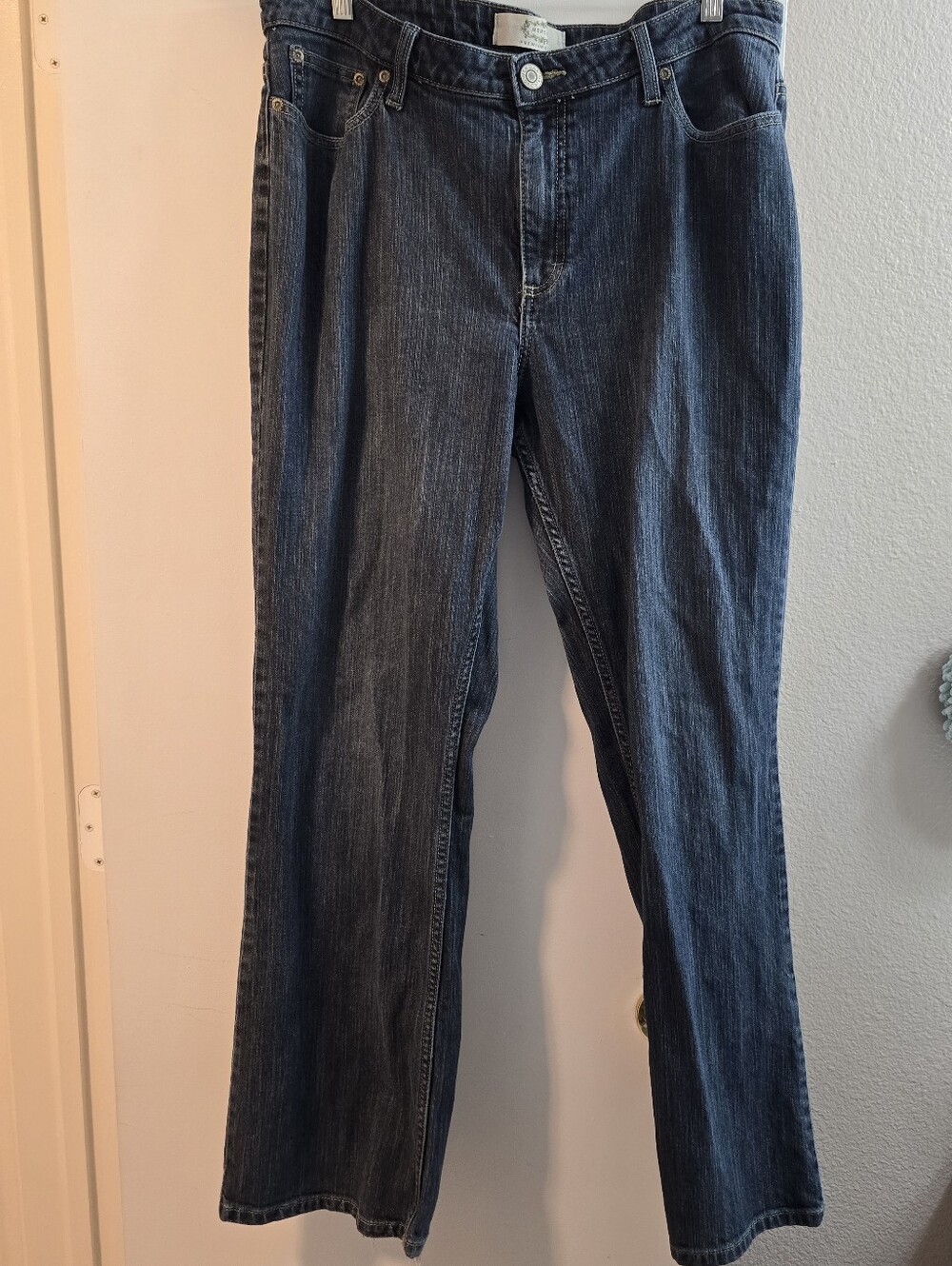 30 Merona Blue Denim Midrise Jeans with Lime Green Tag